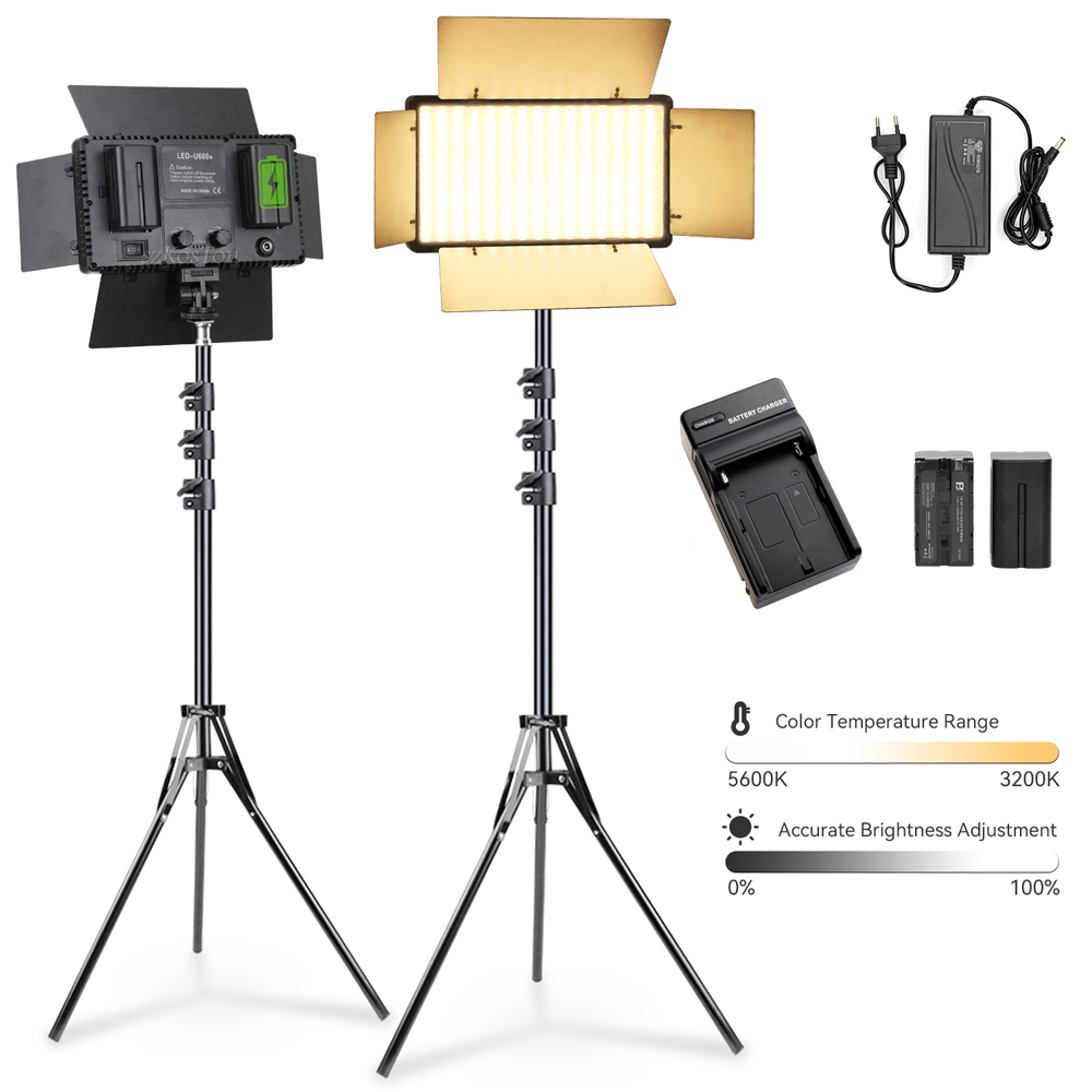 Zoom Lighting Kit - U600 LED إضاءة استوديو الصور لـ