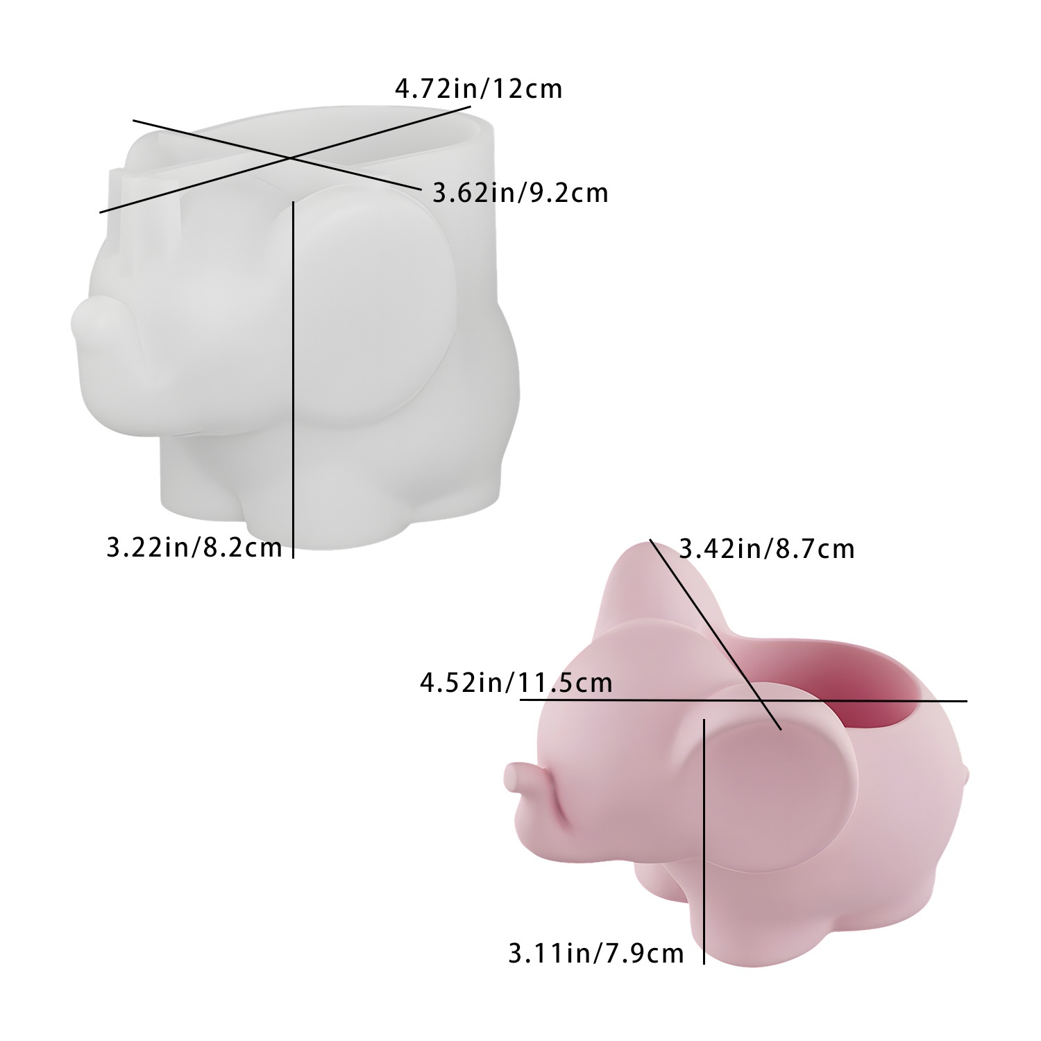 Pen Holder Organizer - قالب سيليكون للراتنج والجبس لصنع كوب