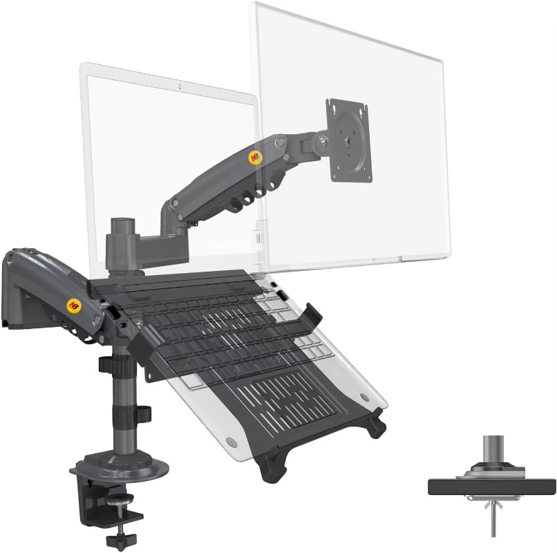 حامل كمبيوتر محمول كومبو 2 في  - مراجعة Monitor Arm Dual وسعره