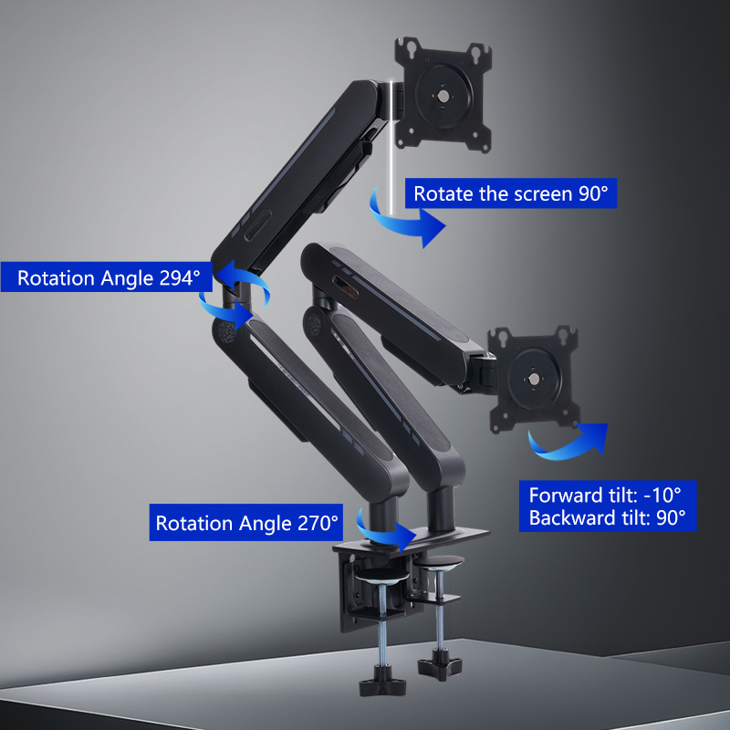 حامل مكتب جديد بذراع مزدوج قاب - مراجعة Monitor Arm Dual وسعره
