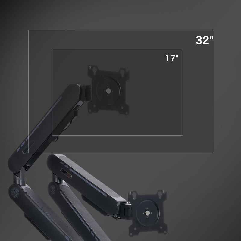 حامل مكتب جديد بذراع مزدوج قاب - مراجعة Monitor Arm Dual وسعره