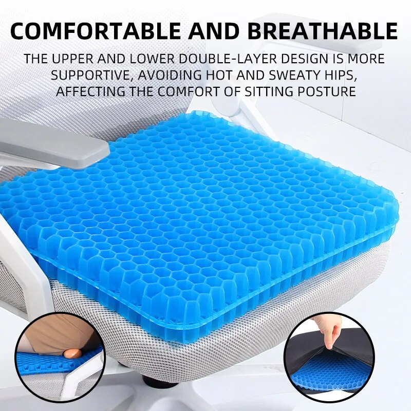 وسادة جل سميكة للغاية بتصميم خ - مراجعة Mesh Back Cushion وسعره