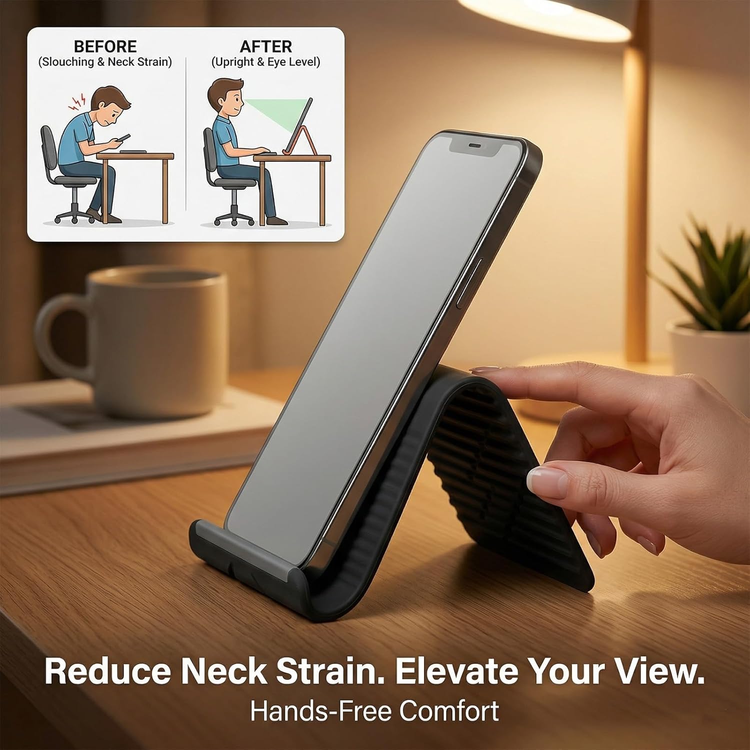 حامل هاتف مرن قابل للطي من الس - مراجعة Home Office Setup وسعره
