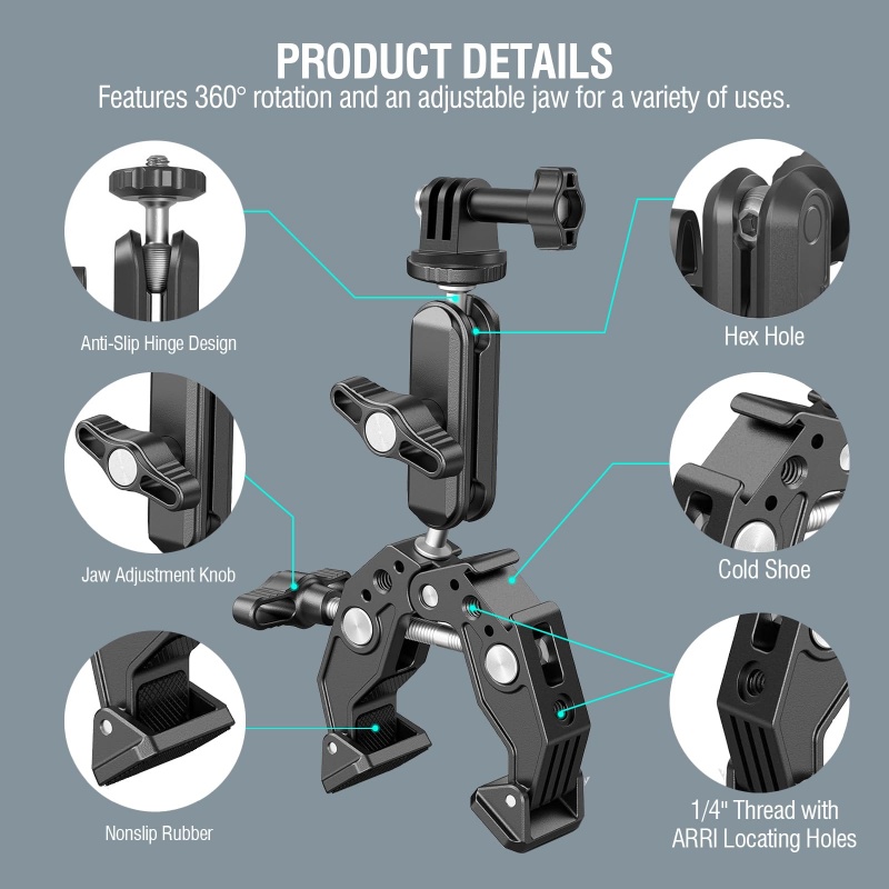 مشبك ألومنيوم عالمي فائق التحم - مراجعة Monitor Arm Dual وسعره