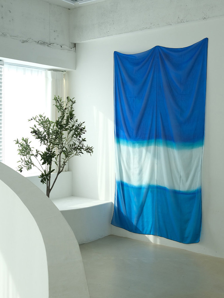 ستائر شيفون وردية بنمط ساحلي،  - مراجعة Home Office Backdrop وسعره