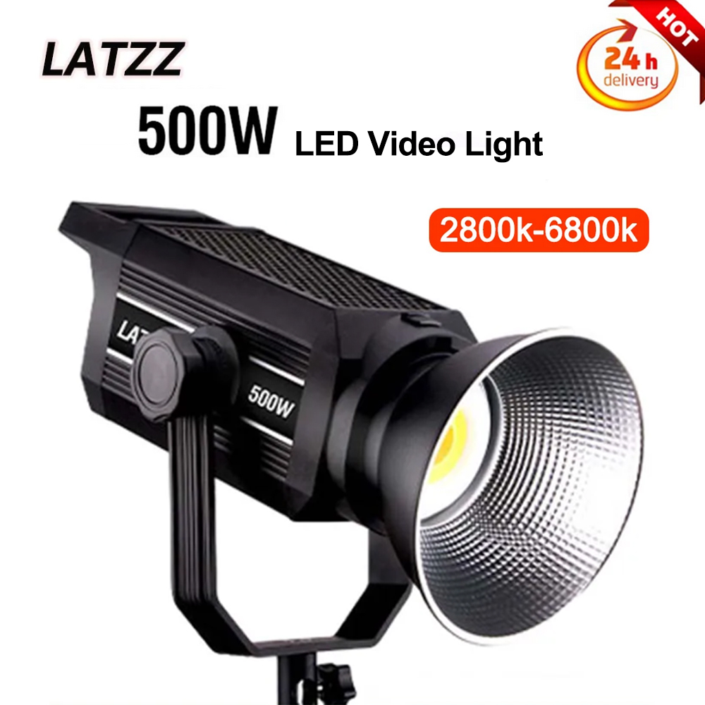 LATZZ 500 واط LED الفيديو الضو - مراجعة Zoom Lighting Kit وسعره