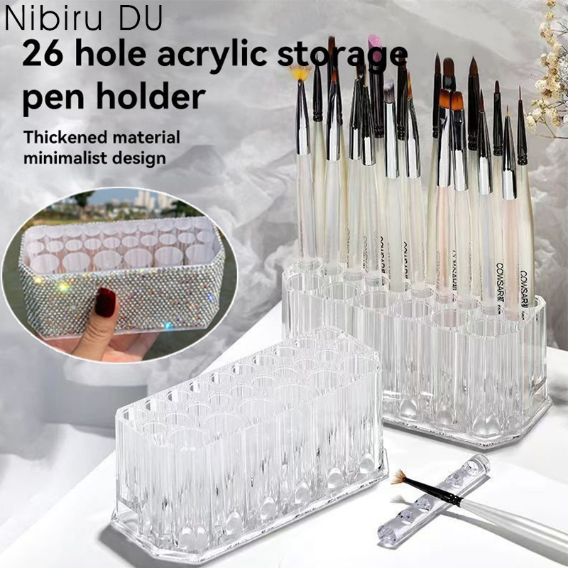 منظم فرش الأظافر الأكريليكية ب - مراجعة Pen Holder Organizer وسعره