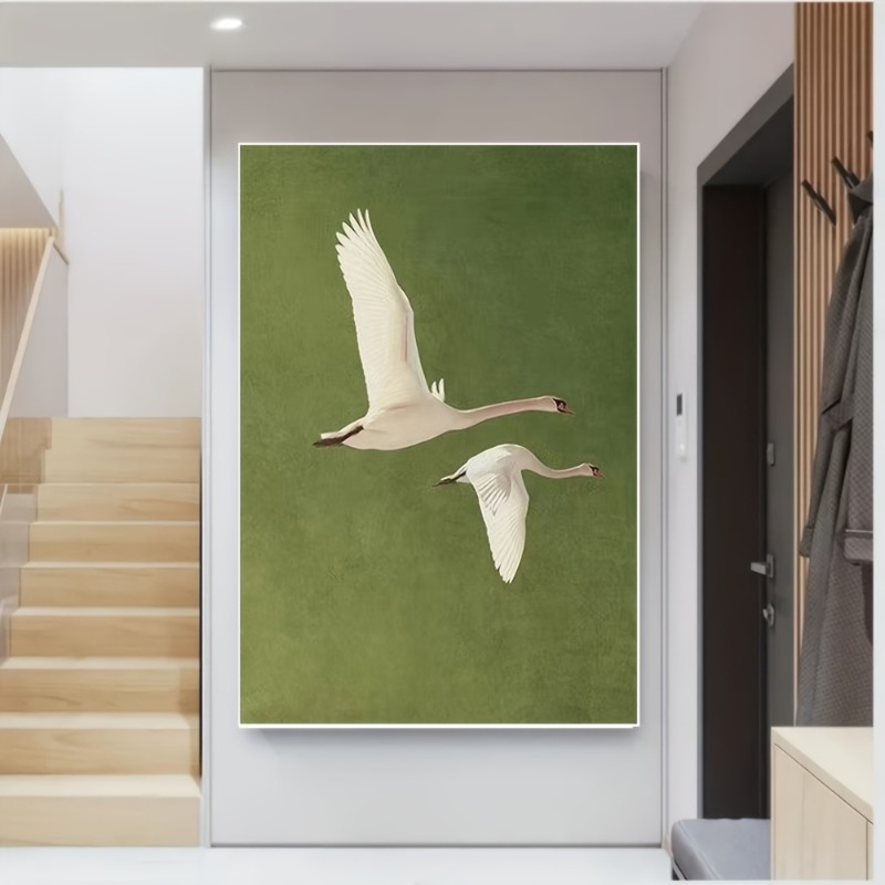 اثنين من البجعات الطائرة ذات ن - مراجعة Home Office Backdrop وسعره